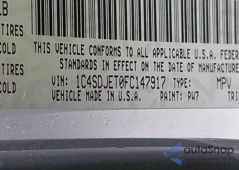 2015 Dodge Durango Citadel from USA, damaged, VIN 1C4SDJET0FC147917